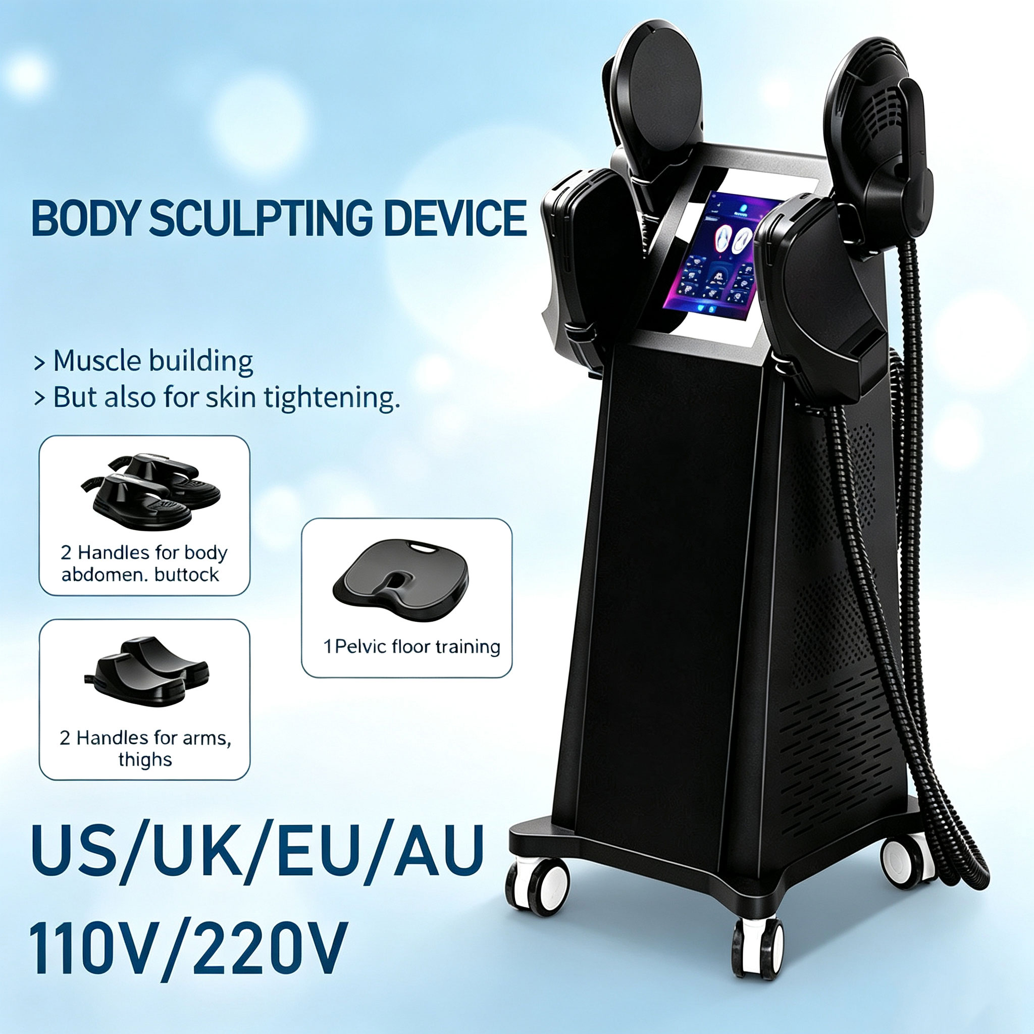 Body Brush - Body Sculpt RF Machine 4 Handle