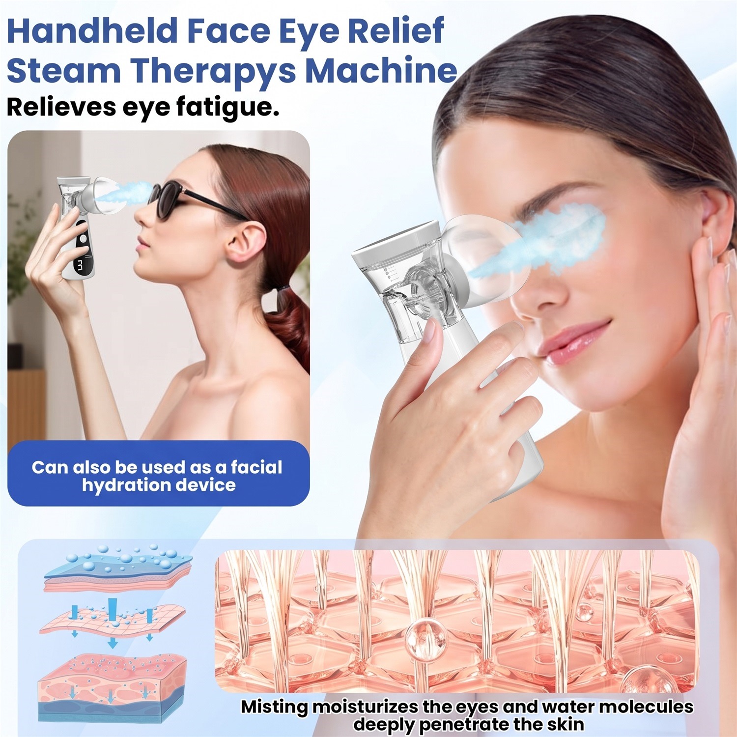 Eye Nano Humidifier Nebulizer  - Face Steamer ulasan dan harga