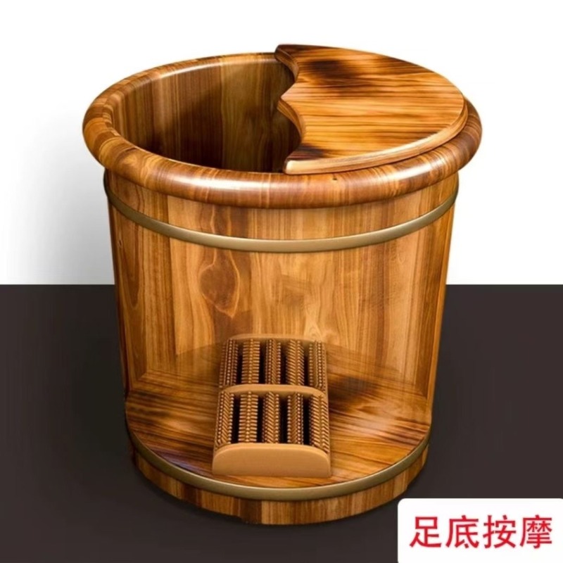 Wooden Foot Soaking Bucket, So - Spa Massager ulasan dan harga
