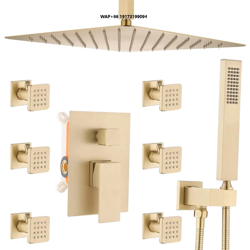 Brushed Gold 16Inch Ceiling Ra - Body Brush ulasan dan harga